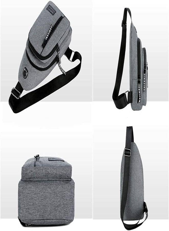 AG E-Com Small Crossbody Chest Bag Sling Bag Water Resistant Purse One Strap Travel Bag for Men Women Boys With Earphone Hole - Image 4